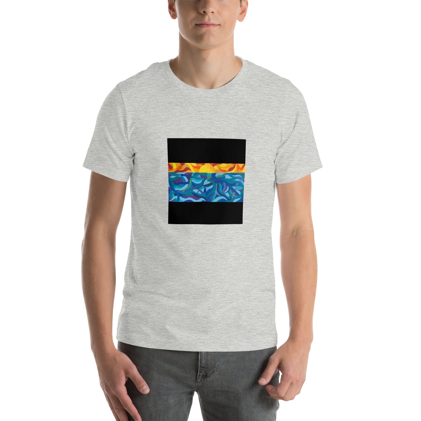 sea sunset Unisex t-shirt