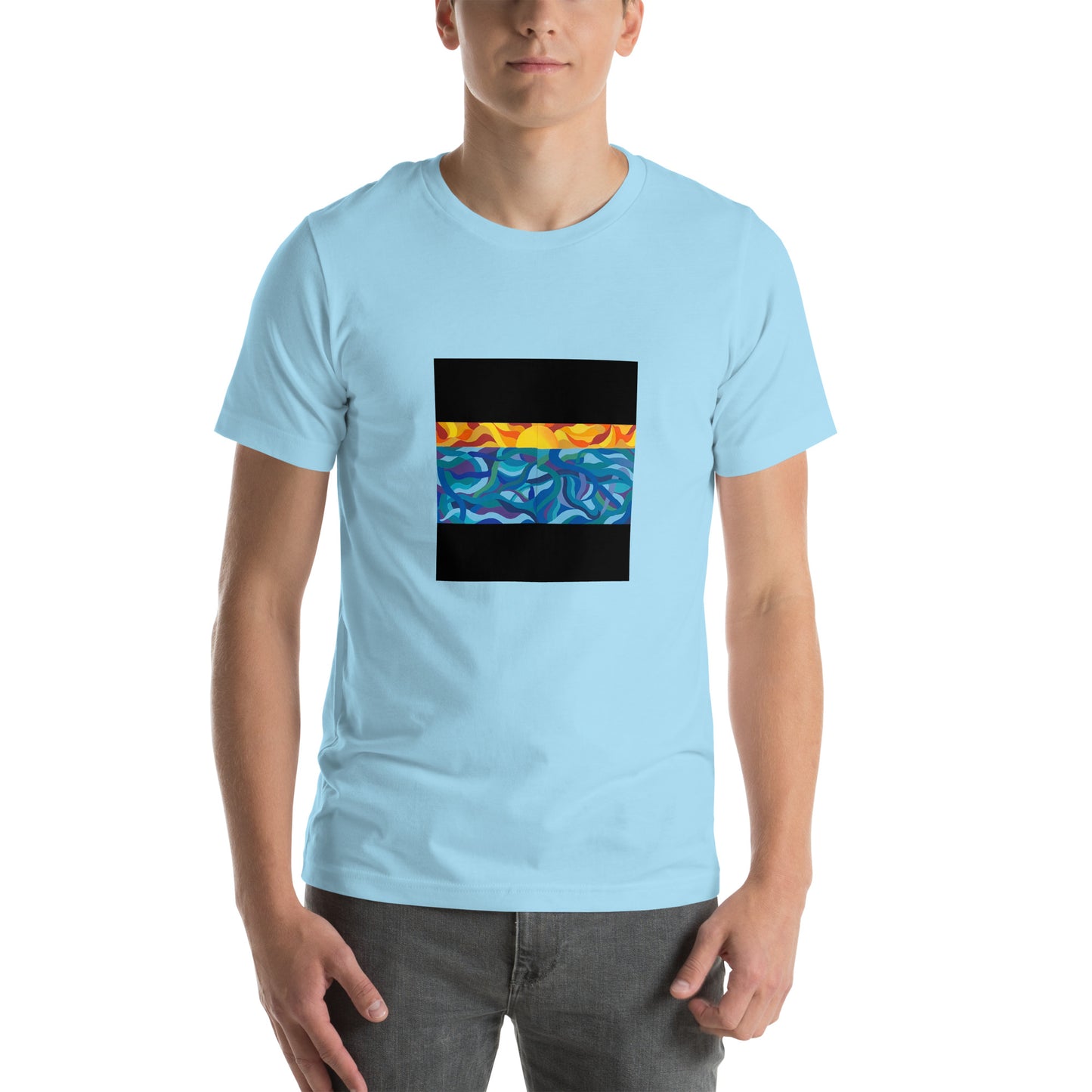 sea sunset Unisex t-shirt