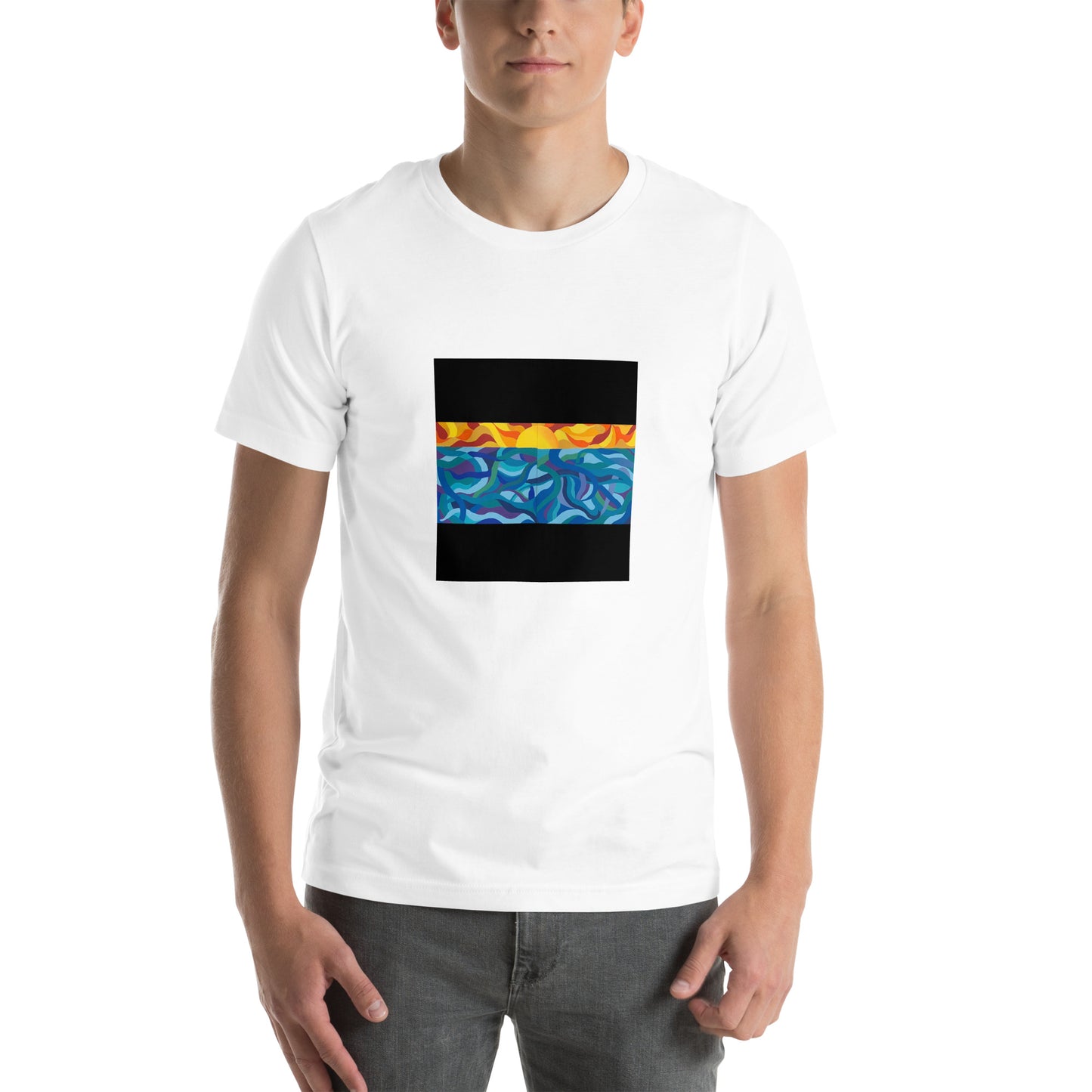 sea sunset Unisex t-shirt